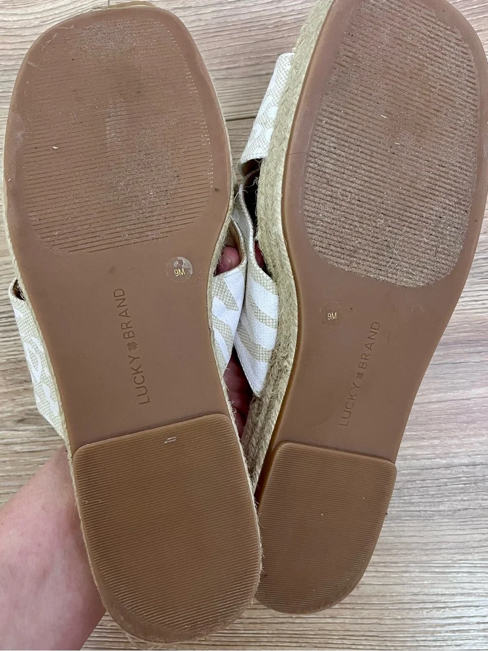 Lucky Brand Gayte Espadrille Animal print sandals Sz 9